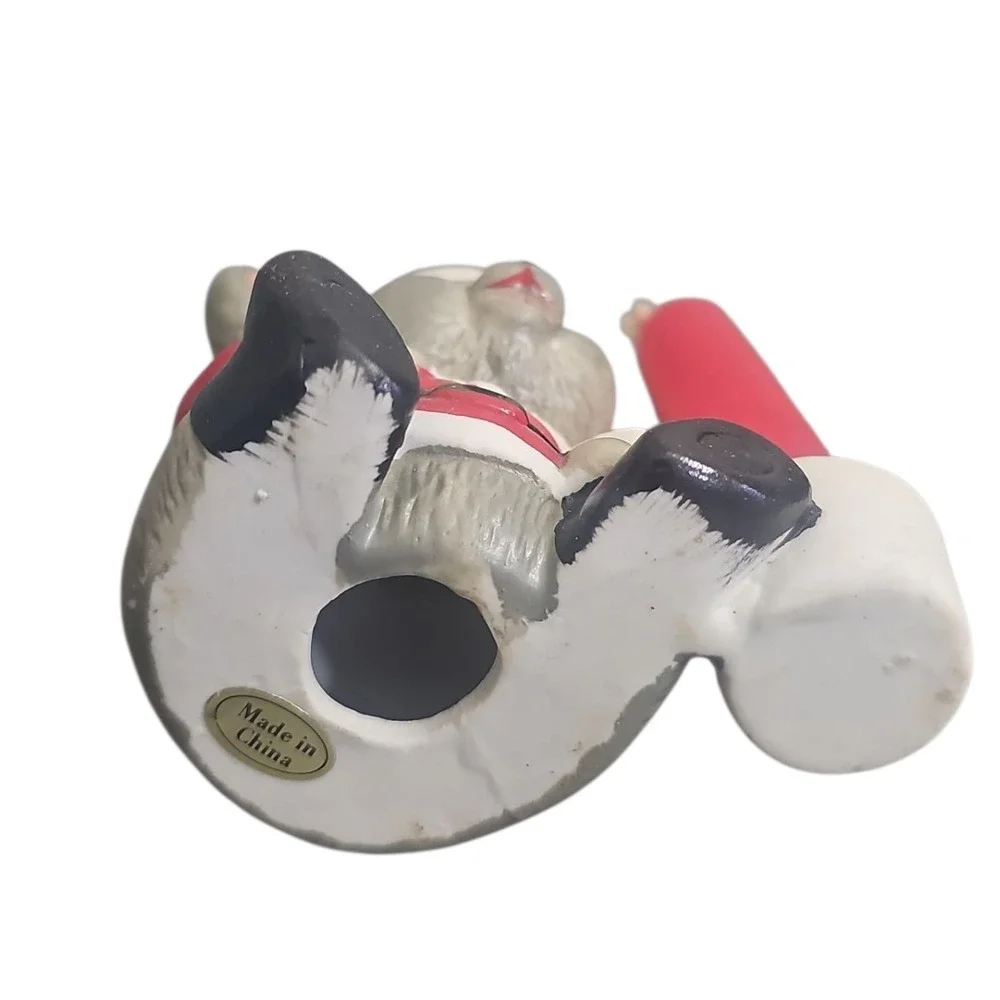 Simon Holiday Collection Mouse Candle Holder, Christmas Decor with‎ Candle